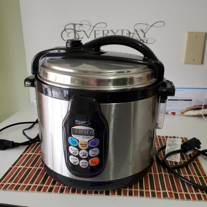 Mega cocina pressure cooker manual sale