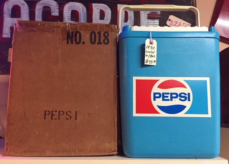 Vintage Pepsi Cooler with box