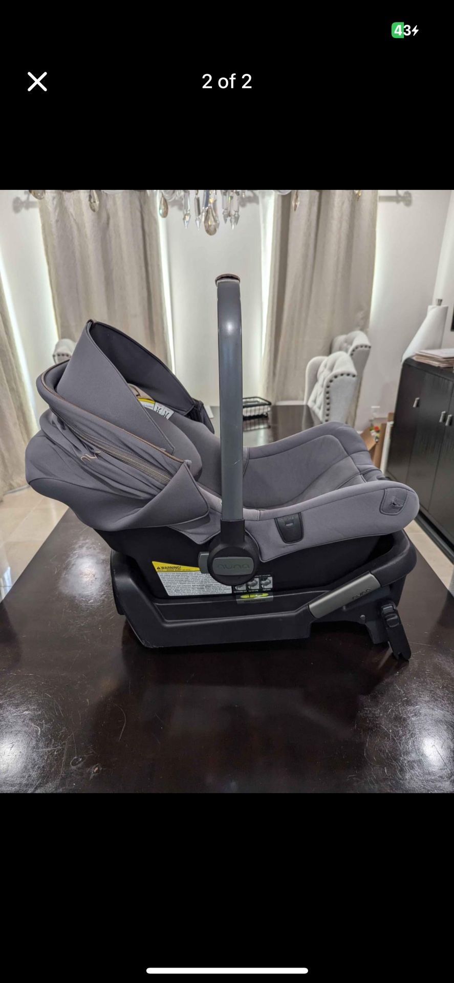 Nuna pipa lite Lx With Base And Infant Insert