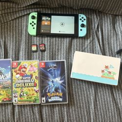 Animal Crossing Edition Nintendo Switch + 5 Games