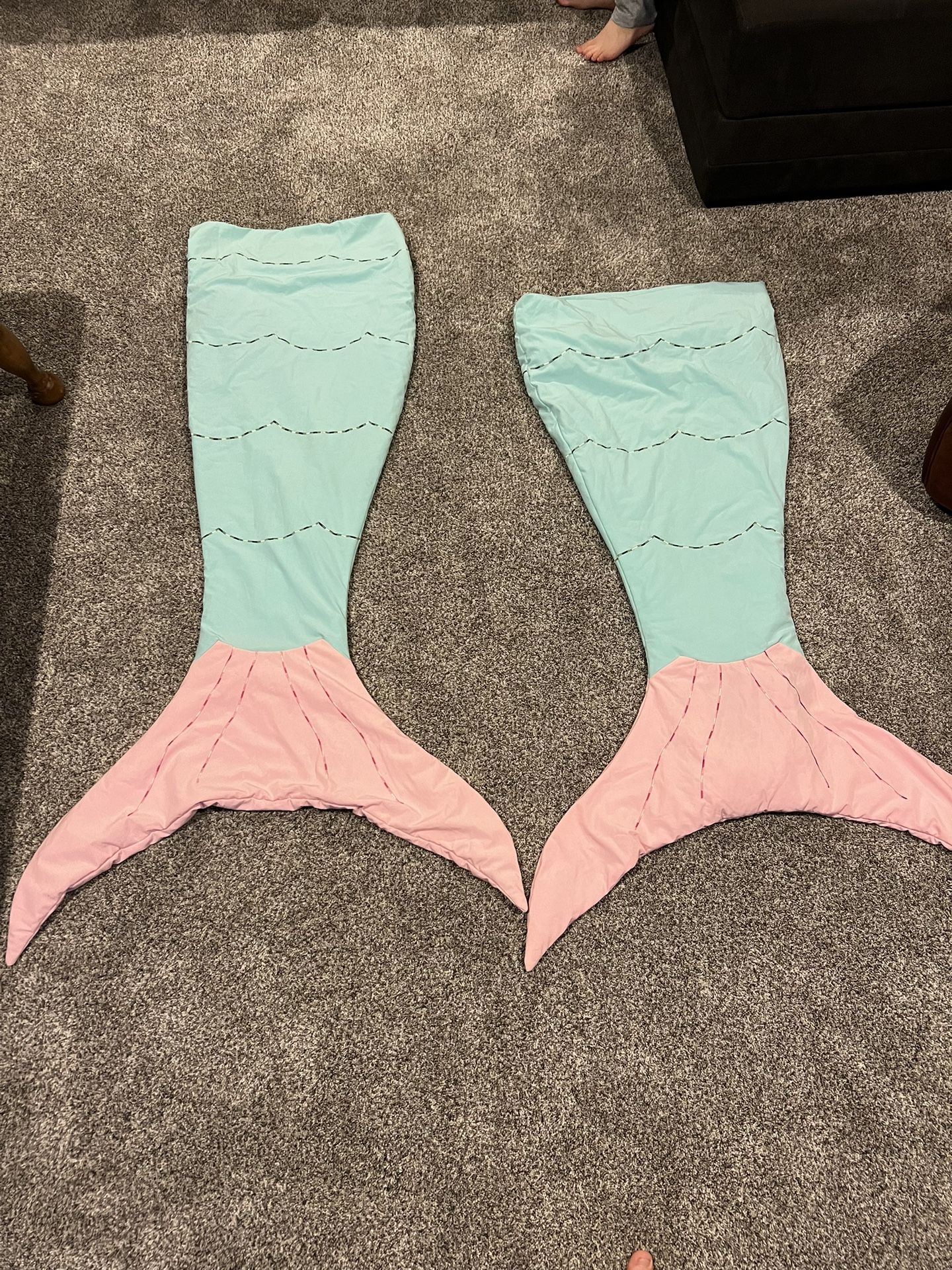 Mermaid Tail Kids Blankets