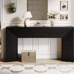 J0361 63" Console Table, Wooden Sofa Table Hallway Foyer Table