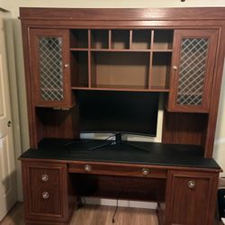Desk And File Cabinet 