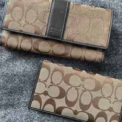 Coach Wallet With Check Holder