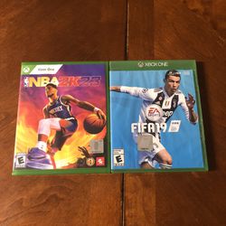 NBA 2k23 and Fifa 19 Xbox One