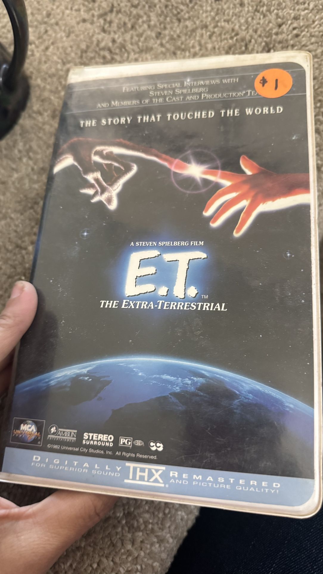 E.T. The extra terrestrial video VHS