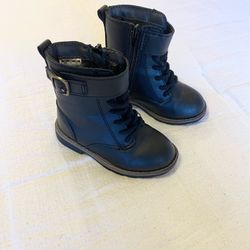 Baby Girl Combat Boots - Size 6