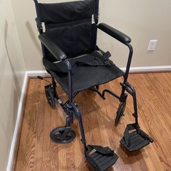 Probasics 20” x Large Seat Wheelchair Wheelchair Lightweight Swing Away Footrest Flip Back Arms