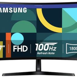 Samsung - 27" S3 (S36GD) LED FHD 100Hz Curved Monitor (HDMI, D-sub) - Black