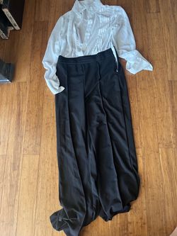 Black Wide-Leg Trousers