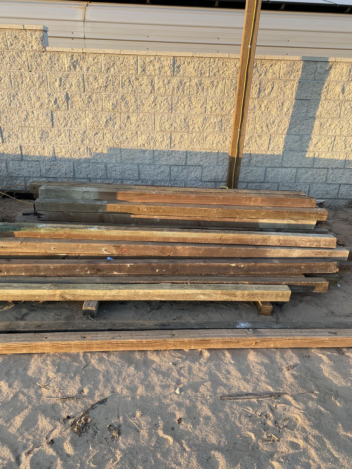 8-10 Ft Treated 4x4s