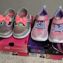 Skechers Light Up& Skechers Bitty Bow Size 7 Both For $40 Cash Firm Price Available Pick Up Only 