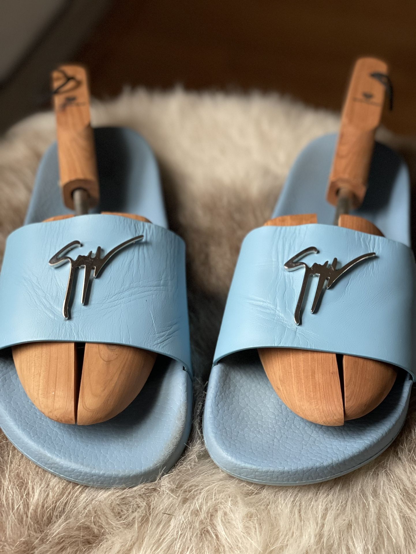 Giuseppe Zanotti baby blue sandals - Main Image