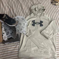Under Armour Size 10 , UA Hoodie Size L Both New