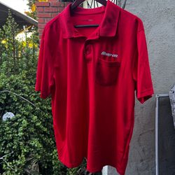Red Snap-On Polo Size XXL