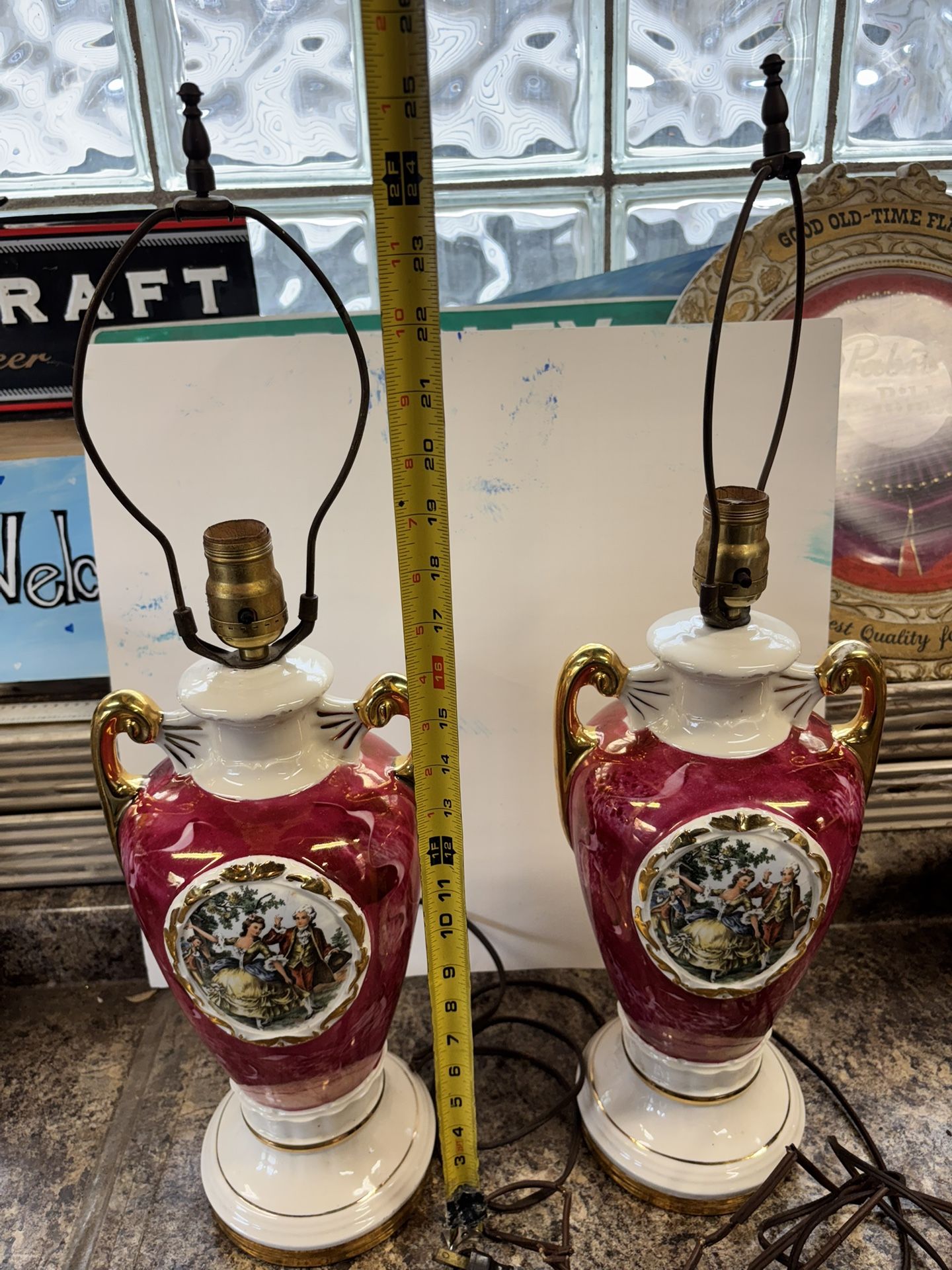 Vintage George Washington Lamps 