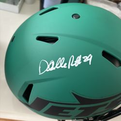 Authentic Autographed Full Size Darrell Revis Helmet