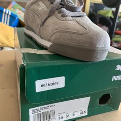 Puma Roma Size 6.5 Women S Cl Grey Silver