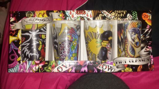 Ed Hardy Glassware Set