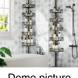 5 Tier Adjustable Corner Shower Caddy