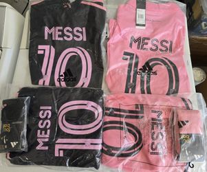 INTER MIAMI MESSI HOME OR AWAY SOCCER JERSEY KIDS KIT $40. CASH PLEASE!!!