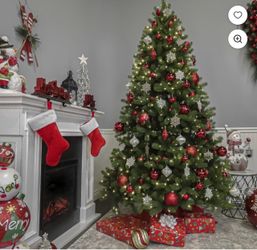 Árbol navideño National Tree Company 7.0 ft. Feel Real Down Swept Hinged Douglas Fir Christmas Tree 7 Foot