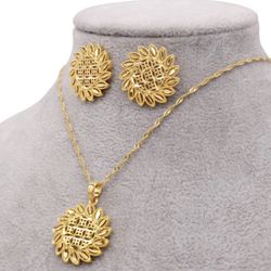 Gold Plated Jewelry Set 