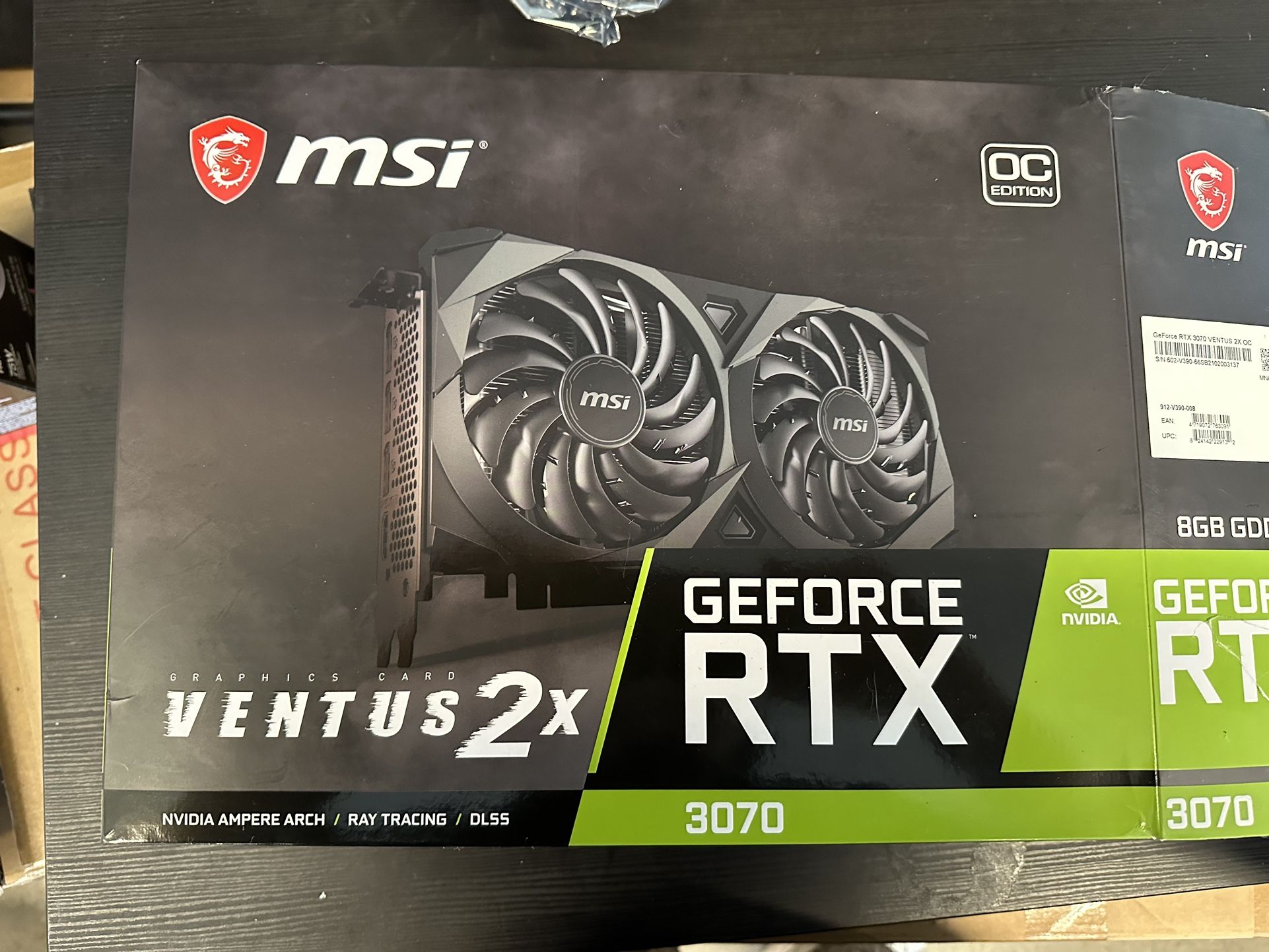 Nvidia GeForce RTX 3070 - MSI Ventus 2x