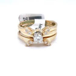 14Kt Yellow Gold Diamond Ring 5.60g Size 5 207767/12