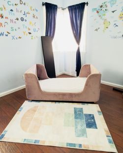 Toddler Bed + Mattress + Rug