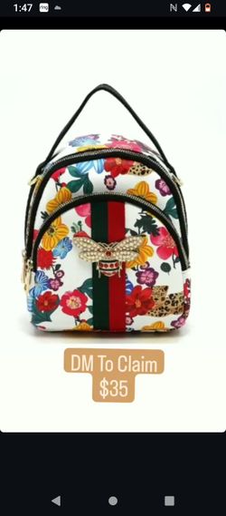 Floral Convertible Mini Backpack