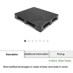 ISO Black Heavy Plastic Pallets