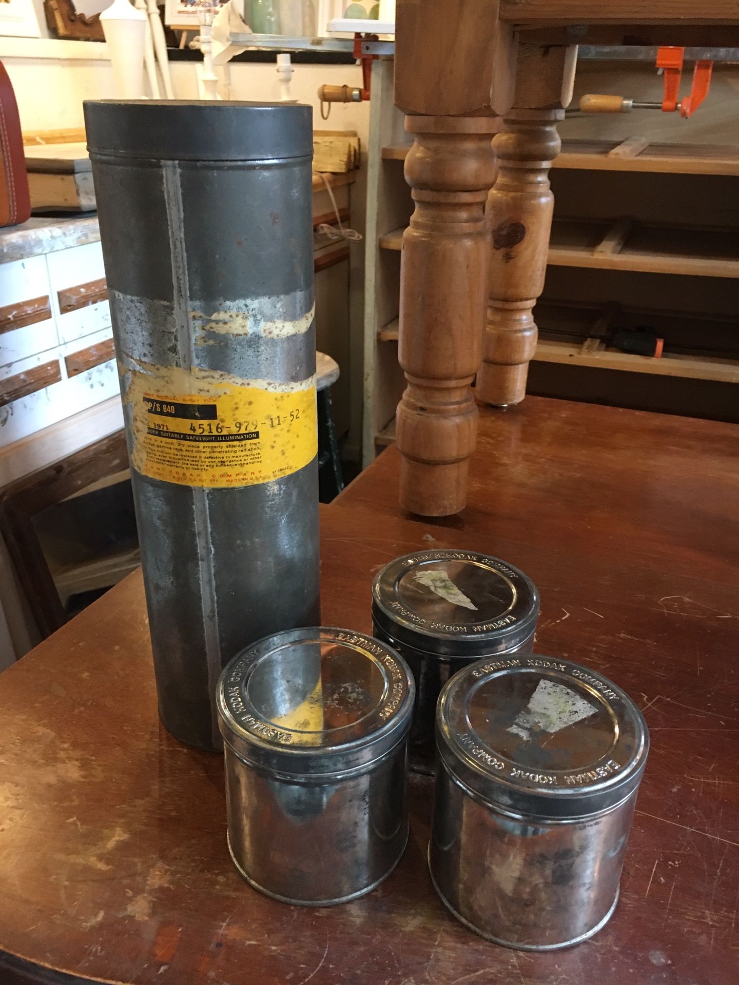Vintage Kodak film canisters
