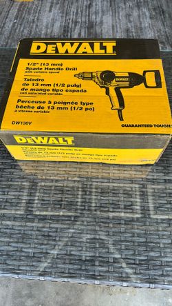 Dewalt Dw130V 1/2 In. Spade Handle Drill