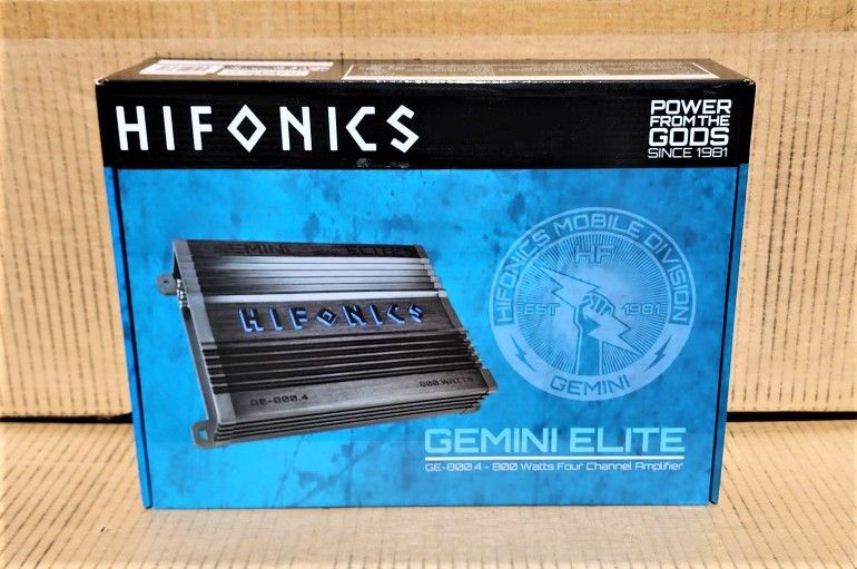 Hifonics 4 Channel Power Amplifier 800 Watts Car Speaker System GE-800.4  🚨 No Credit Needed 🚨 Payment Options Available 🚨 