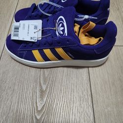 New Size 6 Adidas Campus 00 <purple/yellow> shoes