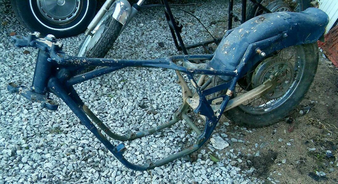 Vintage 1970's Honda Amen Savior motorcycle frame