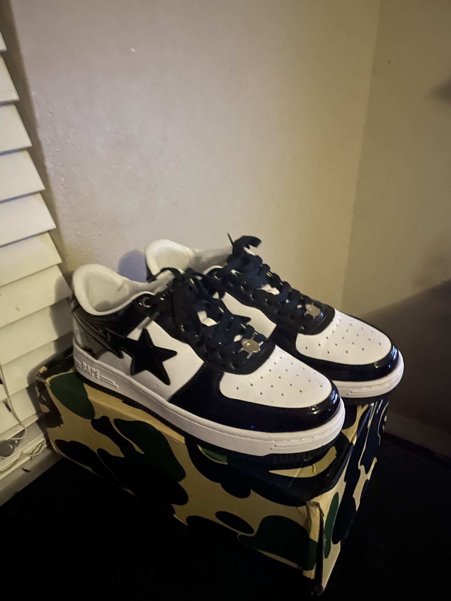 Black And White Bape Shoes