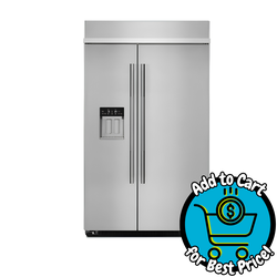 JennAir 48" Built-In Side by Side Refrigerator with Water Dispenser