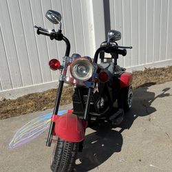 Kids Power Wheel Style  Motorcycle 