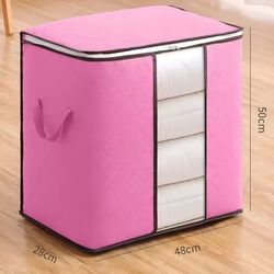 Multi functional storage bags with zipper/ fabric material/ folderble/ new