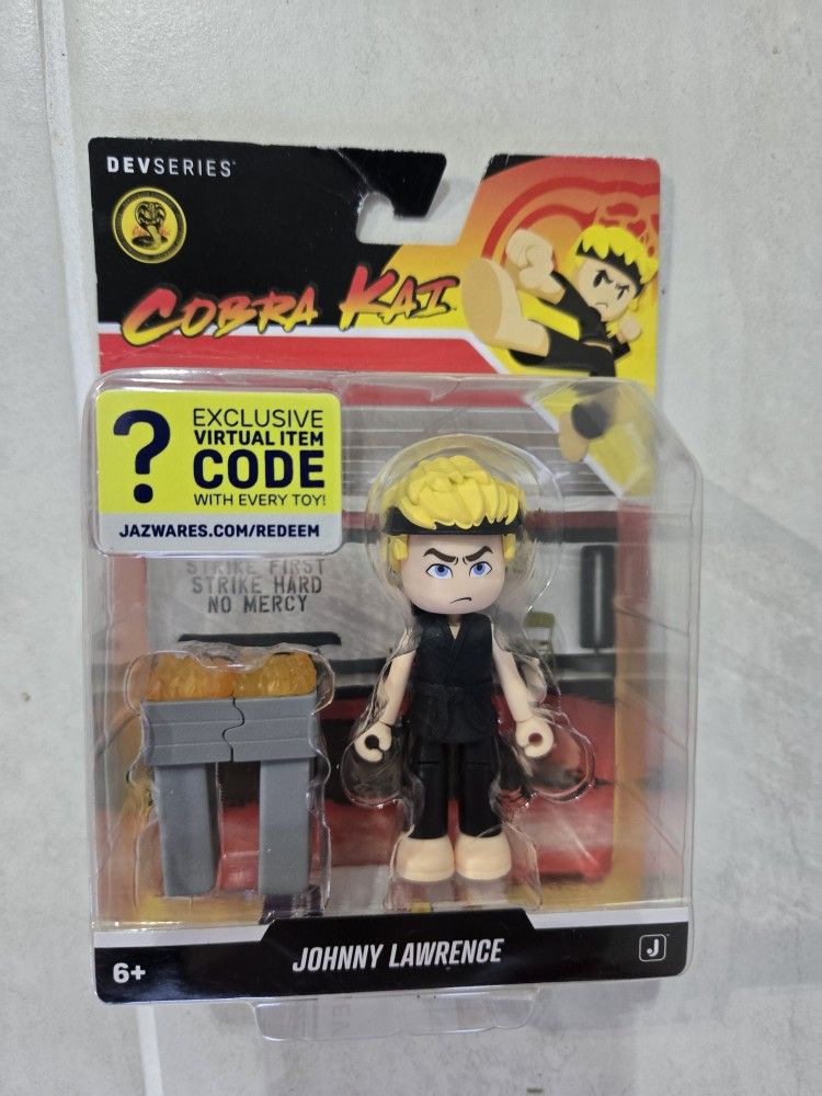 Johnny Lawrence Cobra Kai Figure – Jazwares DevSeries with Virtual Item Code