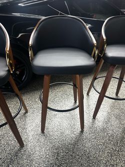 Set of three barstools. Brand new. Assembled.