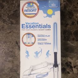 DreamGEAR Vacation Essential Saber, Archery Bow, Table Tennis Paddle Wii / Wii U