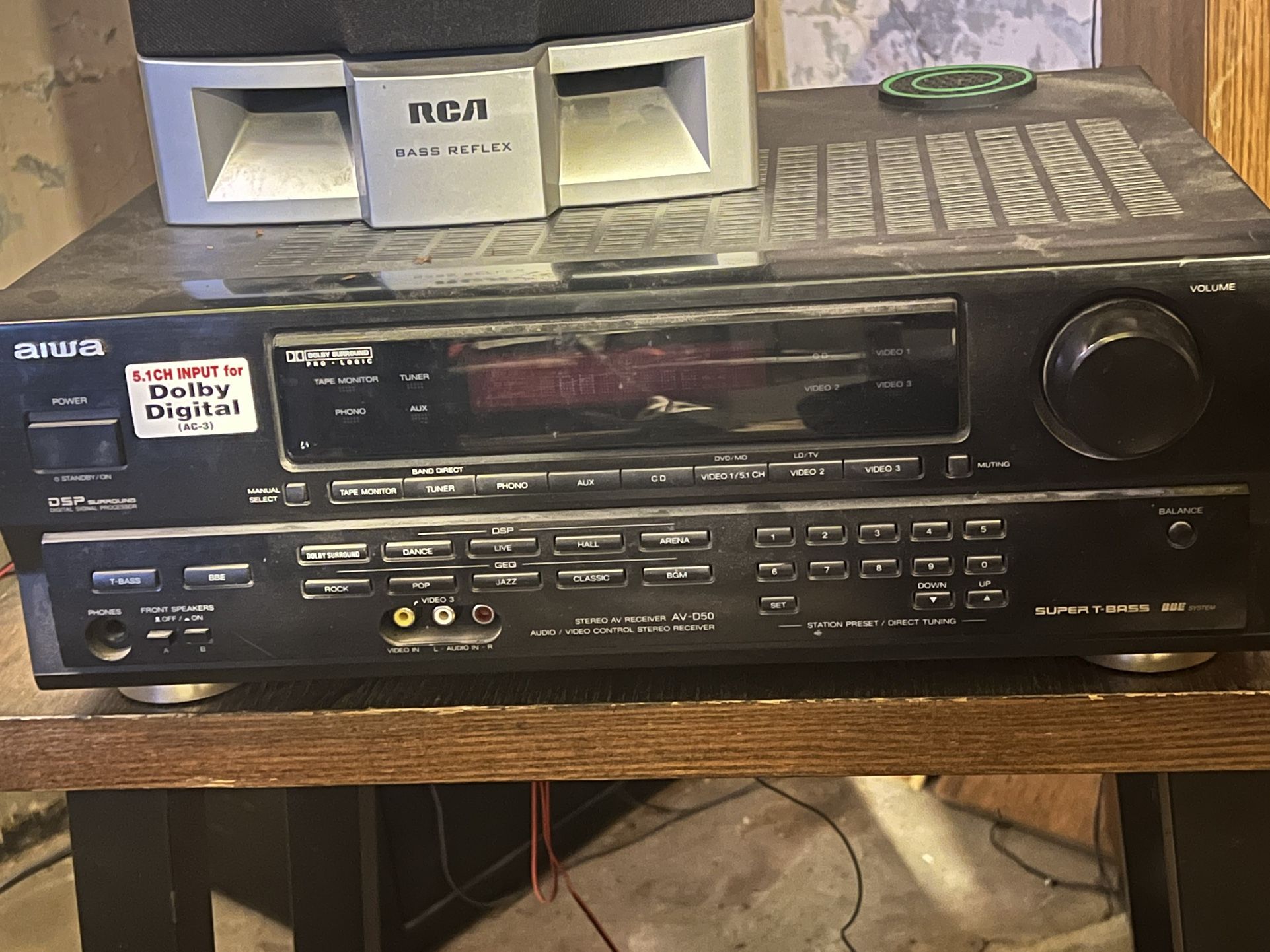 Aiwa Receiver Radio 5.1ch Input For Dolby Digital