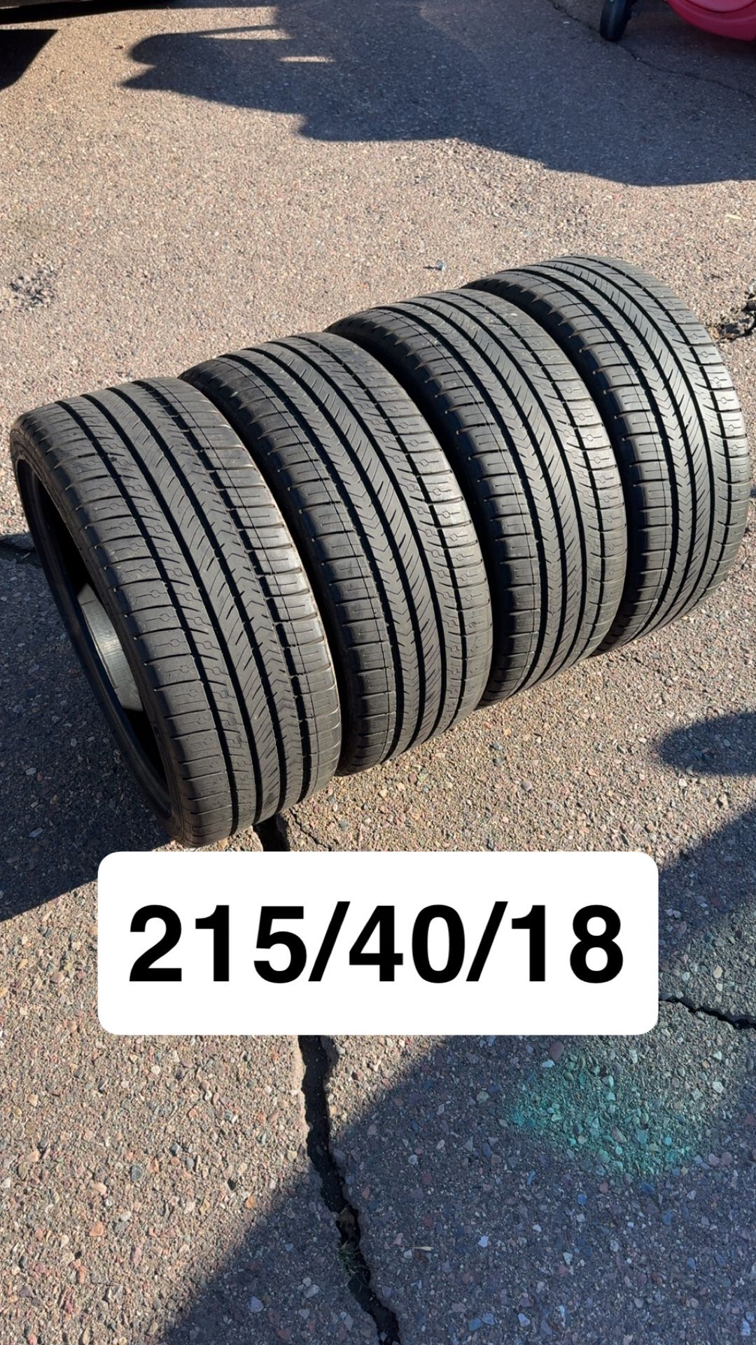 (4)215/40/18 Michelin Pilot Sport A/S