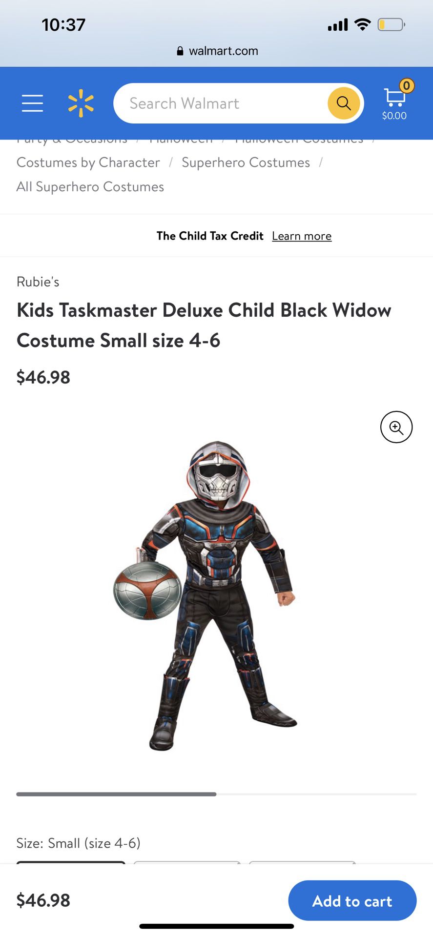 Brand New Boys Taskmaster Costume 