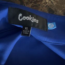 Cookies Brand Baseball Jersey Blue XL