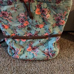 Floral Canvas Tote Bag