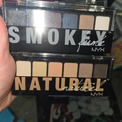 NYX Smokey and Natural Eyeshadow Palettes